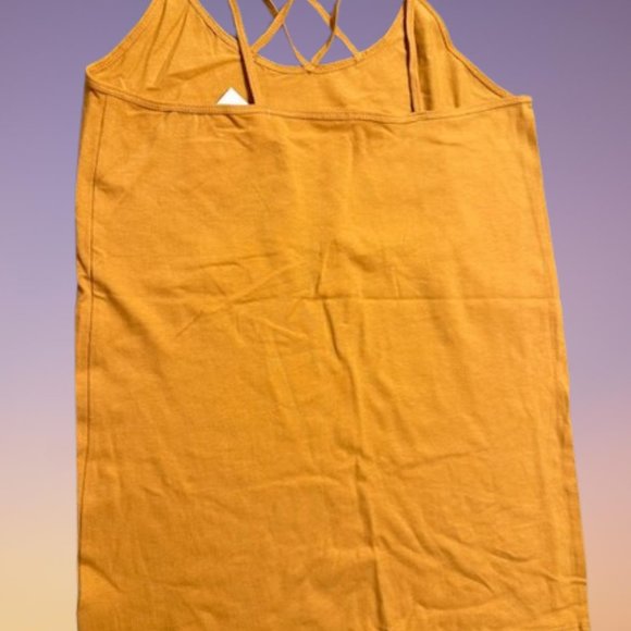 Mustard Criss Cross Tank (2)  T1475  NWT Boutique - Picture 9 of 13